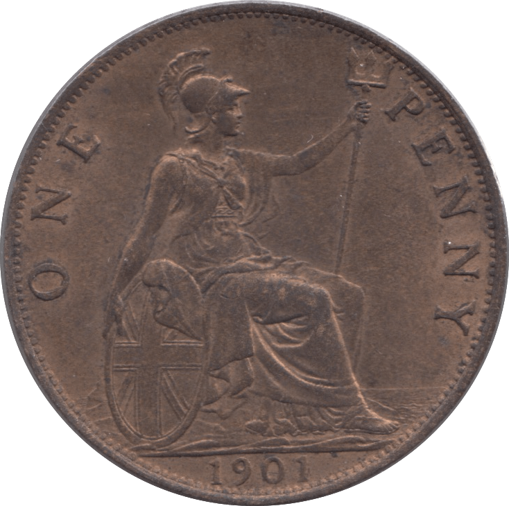 1901 PENNY ( AUNC ) - Penny - Cambridgeshire Coins