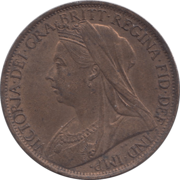 1901 PENNY ( AUNC ) - Penny - Cambridgeshire Coins