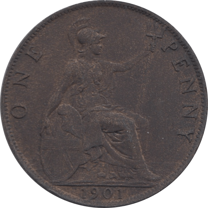 1901 PENNY ( EF ) 3 - Penny - Cambridgeshire Coins