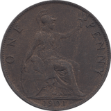 1901 PENNY ( EF ) 3 - Penny - Cambridgeshire Coins