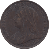 1901 PENNY ( EF ) 8 - Penny - Cambridgeshire Coins