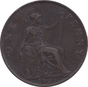 1901 PENNY ( EF ) 8 - Penny - Cambridgeshire Coins