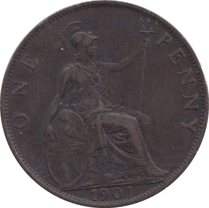 1901 PENNY ( EF ) 8 - Penny - Cambridgeshire Coins