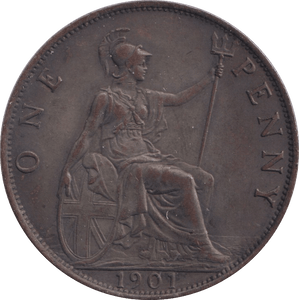 1901 PENNY ( GVF ) - Penny - Cambridgeshire Coins