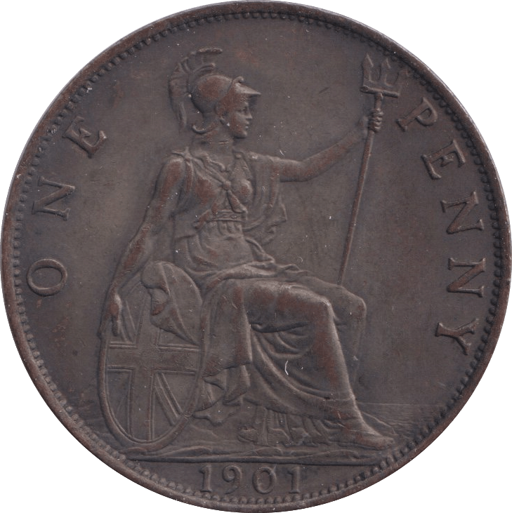 1901 PENNY ( GVF ) - Penny - Cambridgeshire Coins