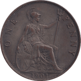 1901 PENNY ( GVF ) - Penny - Cambridgeshire Coins
