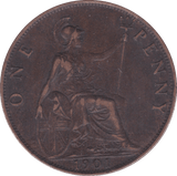 1901 PENNY ( GVF ) - Penny - Cambridgeshire Coins