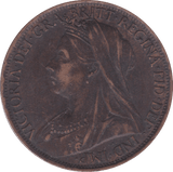 1901 PENNY ( GVF ) - Penny - Cambridgeshire Coins