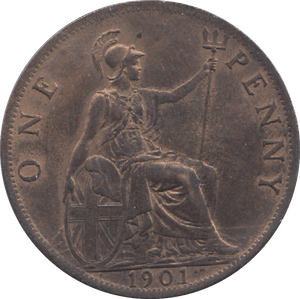 1901 PENNY ( UNC ) 10 - Penny - Cambridgeshire Coins