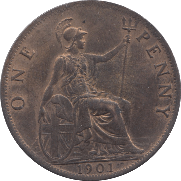 1901 PENNY ( UNC ) 10 - Penny - Cambridgeshire Coins