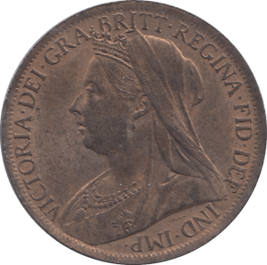 1901 PENNY ( UNC ) 10 - Penny - Cambridgeshire Coins