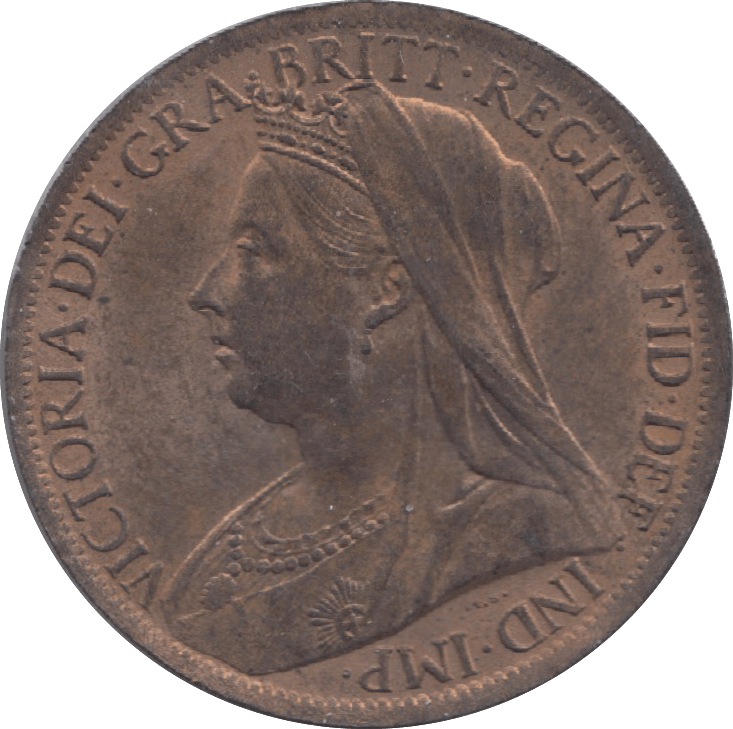 1901 PENNY ( UNC ) 10 - Penny - Cambridgeshire Coins