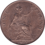 1901 PENNY ( UNC ) A - Penny - Cambridgeshire Coins