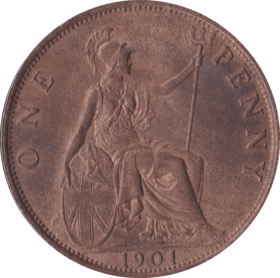 1901 PENNY ( UNC ) B - Penny - Cambridgeshire Coins