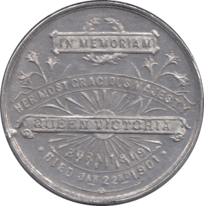 1901 QUEEN VICTORIA DEATH MEDAL GREAT BRITAIN REF 1 39CM - MEDALLIONS - Cambridgeshire Coins