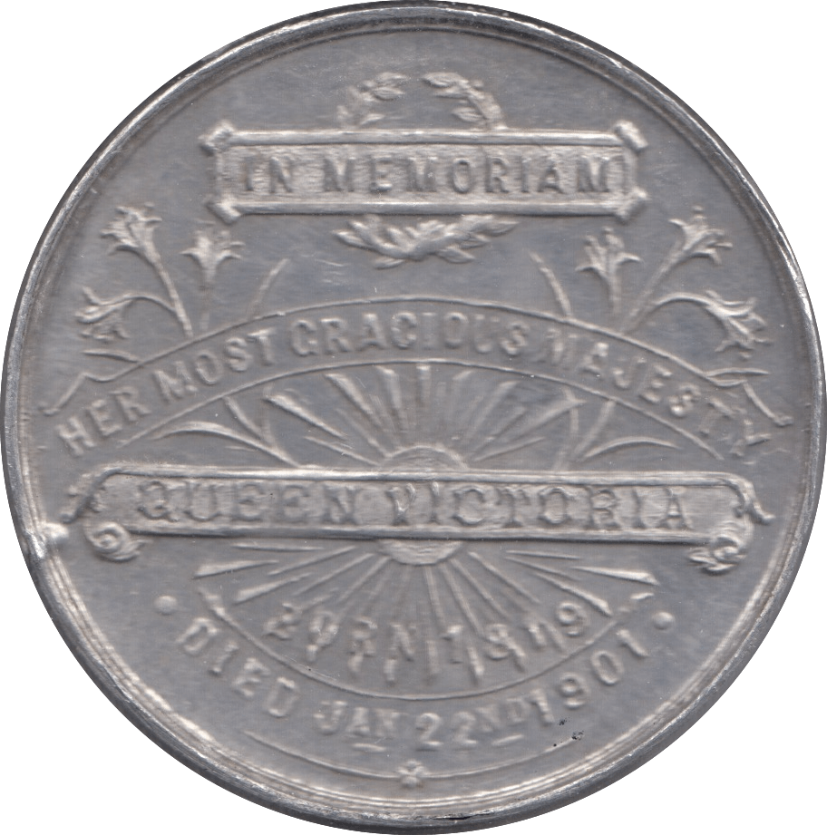 1901 QUEEN VICTORIA DEATH MEDAL GREAT BRITAIN REF 1 39CM - MEDALLIONS - Cambridgeshire Coins