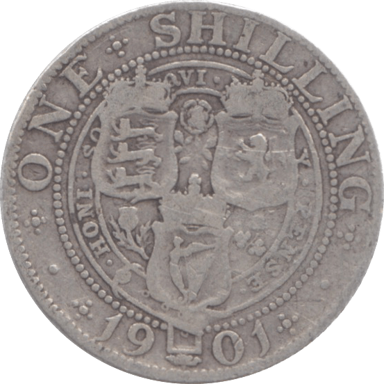 1901 SHILLING ( FINE ) 13 - Shilling - Cambridgeshire Coins