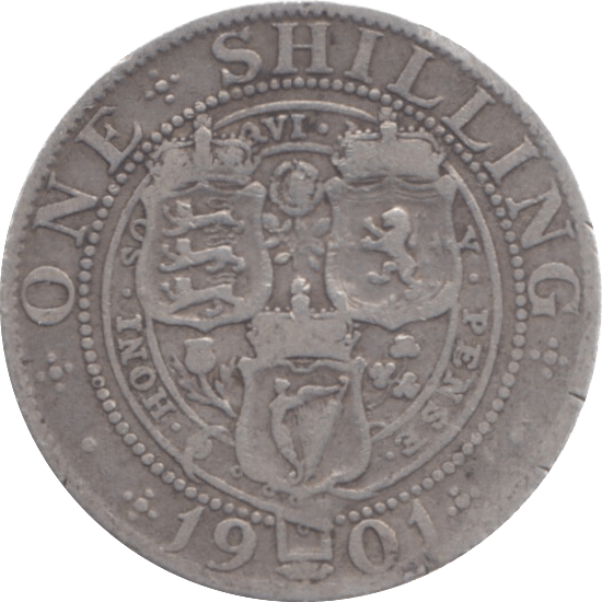 1901 SHILLING ( FINE ) 13 - Shilling - Cambridgeshire Coins
