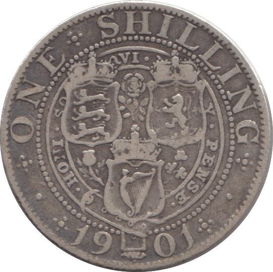 1901 SHILLING ( FINE ) 7 - Shilling - Cambridgeshire Coins