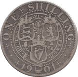 1901 SHILLING ( FINE ) 7 - Shilling - Cambridgeshire Coins