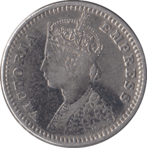 1901 SILVER INDIA TWO ANNAS - SILVER WORLD COINS - Cambridgeshire Coins