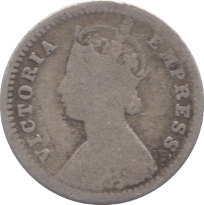 1901 SILVER INDIAN 2 ANNAS - SILVER WORLD COINS - Cambridgeshire Coins