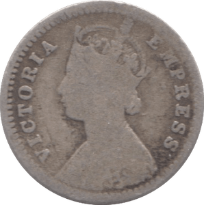 1901 SILVER INDIAN 2 ANNAS - SILVER WORLD COINS - Cambridgeshire Coins