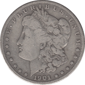 1901 SILVER MORGAN DOLLAR SAN FRANCISCO MINT - SILVER WORLD COINS - Cambridgeshire Coins