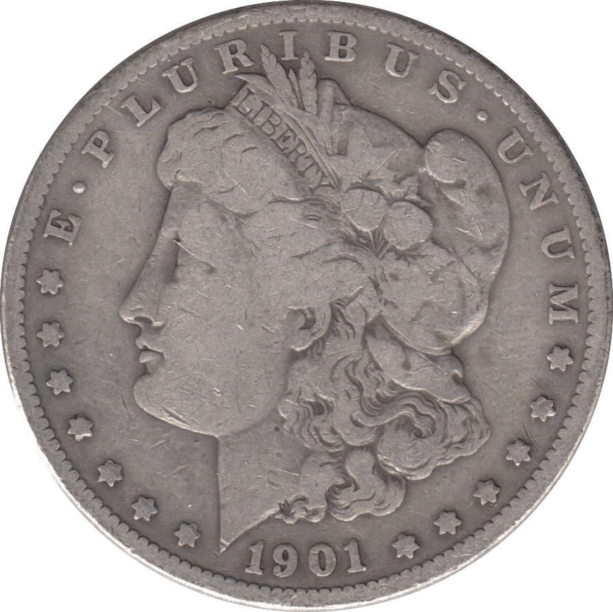 1901 SILVER MORGAN DOLLAR SAN FRANCISCO MINT - SILVER WORLD COINS - Cambridgeshire Coins