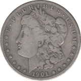 1901 SILVER MORGAN DOLLAR SAN FRANCISCO MINT - SILVER WORLD COINS - Cambridgeshire Coins