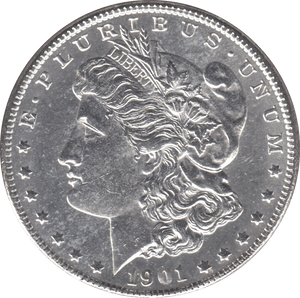 1901 SILVER MORGAN DOLLAR USA NEW ORLEANS MINT - SILVER WORLD COINS - Cambridgeshire Coins