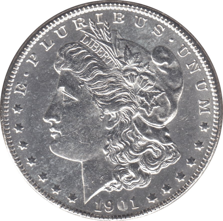 1901 SILVER MORGAN DOLLAR USA NEW ORLEANS MINT - SILVER WORLD COINS - Cambridgeshire Coins