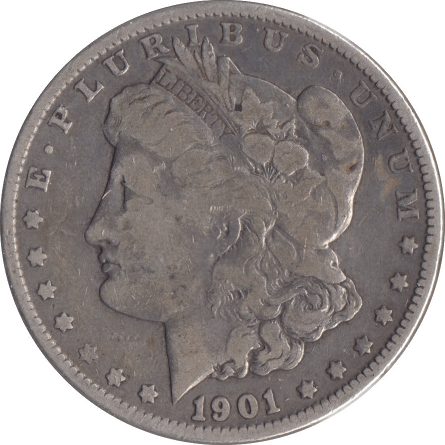 1901 SILVER MORGAN DOLLAR USA NEW ORLEANS MINT - SILVER WORLD COINS - Cambridgeshire Coins