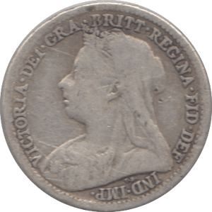 1901 SILVER THREEPENCE ( FAIR ) - Cambridgeshire Coins