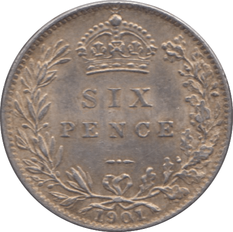 1901 SIXPENCE ( AUNC ) 2 - Sixpence - Cambridgeshire Coins