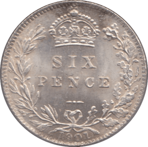 1901 SIXPENCE ( AUNC ) 4 - Sixpence - Cambridgeshire Coins