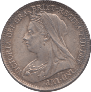 1901 SIXPENCE ( AUNC ) 8 - SIXPENCE - Cambridgeshire Coins