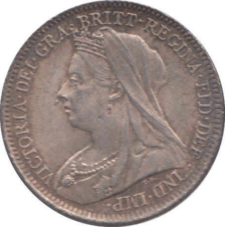 1901 SIXPENCE ( AUNC ) 8 - SIXPENCE - Cambridgeshire Coins