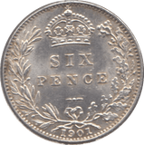 1901 SIXPENCE ( AUNC ) - Sixpence - Cambridgeshire Coins