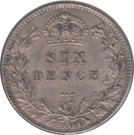 1901 SIXPENCE ( AUNC ) - Sixpence - Cambridgeshire Coins