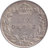 1901 SIXPENCE ( EF ) - Sixpence - Cambridgeshire Coins