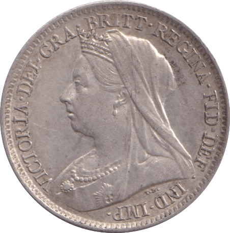 1901 SIXPENCE ( EF ) - Sixpence - Cambridgeshire Coins