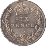 1901 SIXPENCE ( EF ) - Sixpence - Cambridgeshire Coins