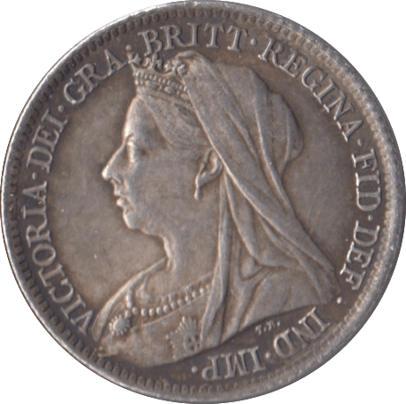 1901 SIXPENCE ( EF ) - Sixpence - Cambridgeshire Coins