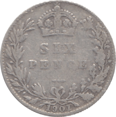 1901 SIXPENCE ( FINE ) 9 - Sixpence - Cambridgeshire Coins