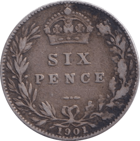 1901 SIXPENCE ( GF ) - Sixpence - Cambridgeshire Coins