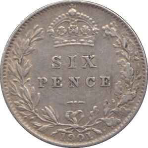 1901 SIXPENCE ( GVF ) 3 - Sixpence - Cambridgeshire Coins