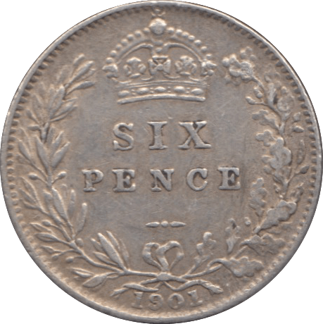 1901 SIXPENCE ( GVF ) 3 - Sixpence - Cambridgeshire Coins