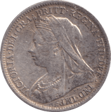 1901 SIXPENCE ( GVF ) - Sixpence - Cambridgeshire Coins