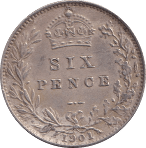 1901 SIXPENCE ( GVF ) - Sixpence - Cambridgeshire Coins